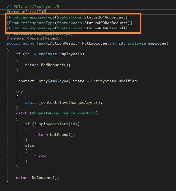 ASP.NET Core API Analyzer